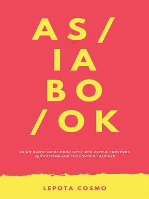 cover image of ASIABOOK Asian Quote Guide Book with 1000 useful proverbs, quotations and thoughtful insights